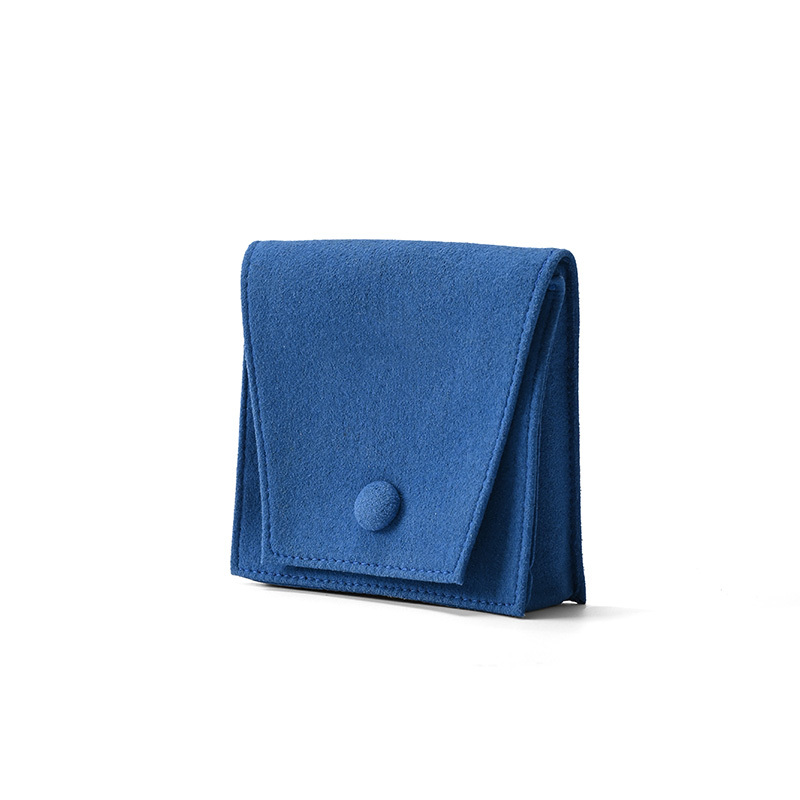 FANXI Custom Blue Microfiber Jewelry Pouch