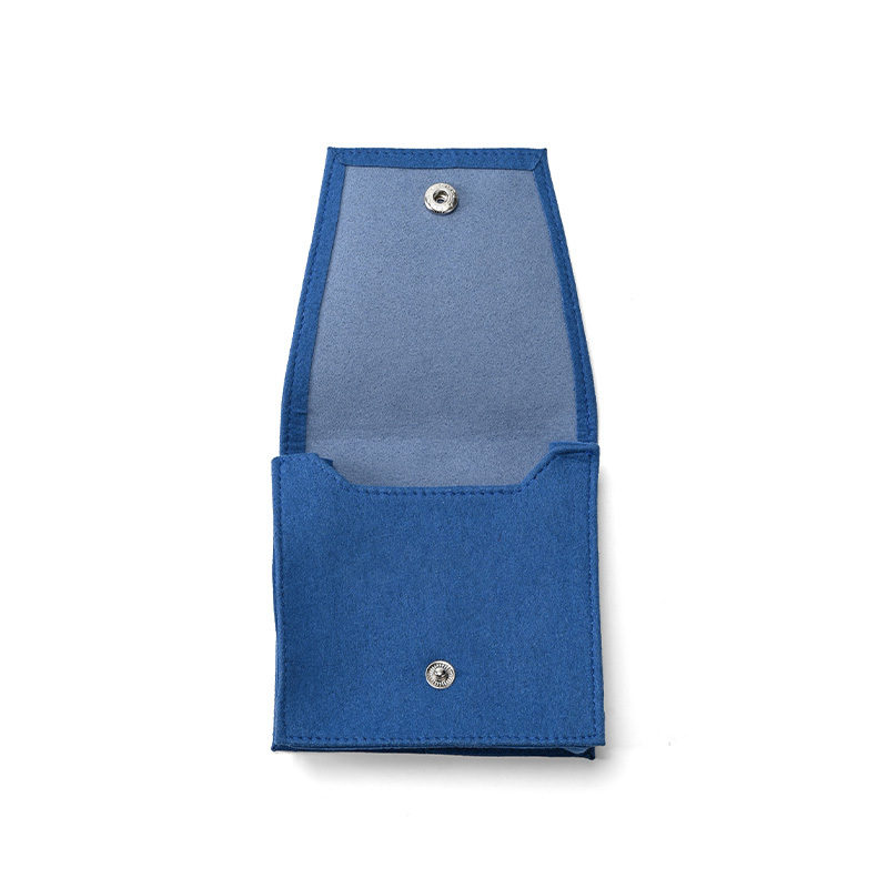 FANXI Custom Blue Microfiber Jewelry Pouch