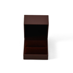 FANXI Custom Red Leatherette Paper Velvet Ring Box