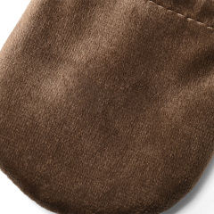 FANXI Custom Brown Velvet Jewelry Pouch