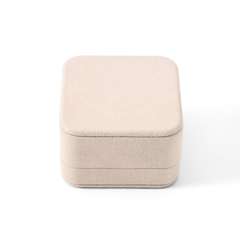 FANXI Custom Beige Suede Ring Box