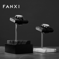 Luxury new design marble base watch display stand holder