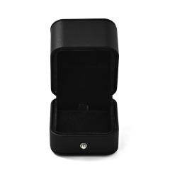 FANXI Custom Black PU leather Velvet Pendant Box