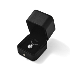 FANXI Custom Black PU leather Velvet Pendant Box