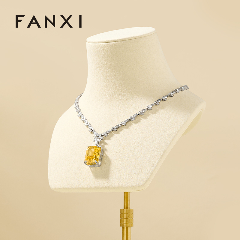 FANXI Luxury Polychrome Microfiber Jewelry Display Set