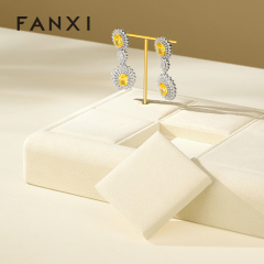 FANXI Luxury Polychrome Microfiber Jewelry Display Set