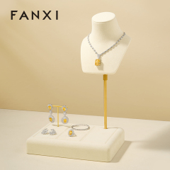 FANXI Luxury Polychrome Microfiber Jewelry Display Set