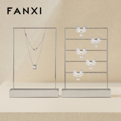 FANXI New Arrival Silvery Metal Metal Display Stand