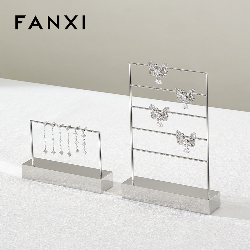FANXI New Arrival Silvery Metal Metal Display Stand