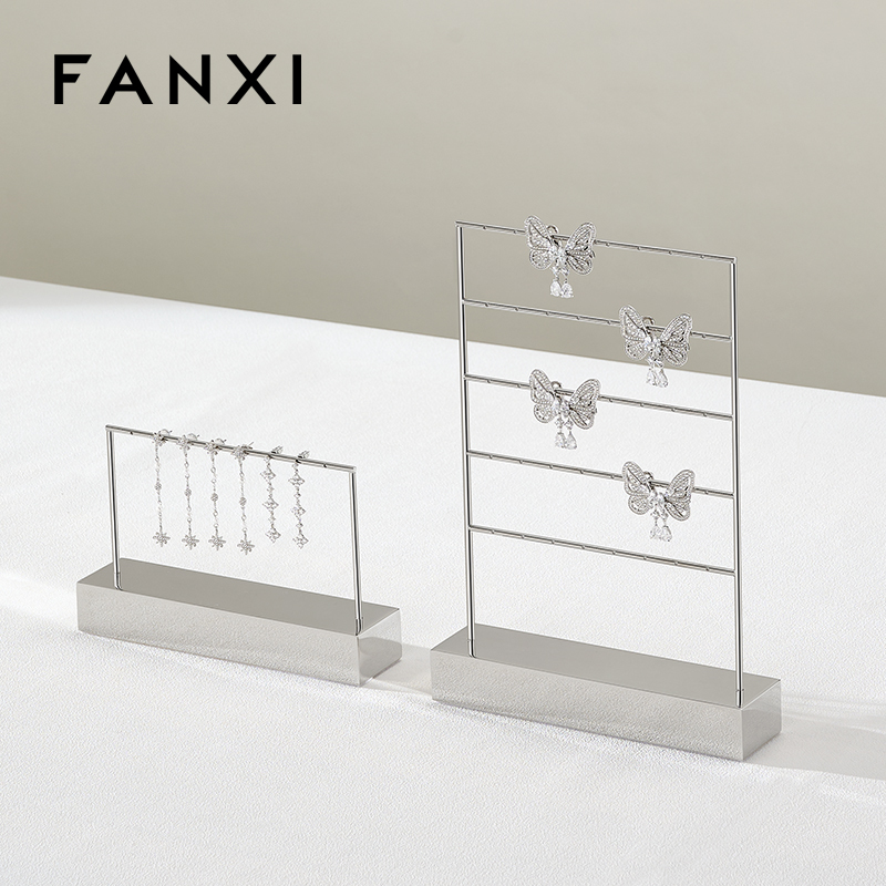 FANXI New Arrival Silvery Metal Metal Display Stand