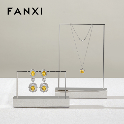 FANXI New Arrival Silvery Metal Metal Display Stand