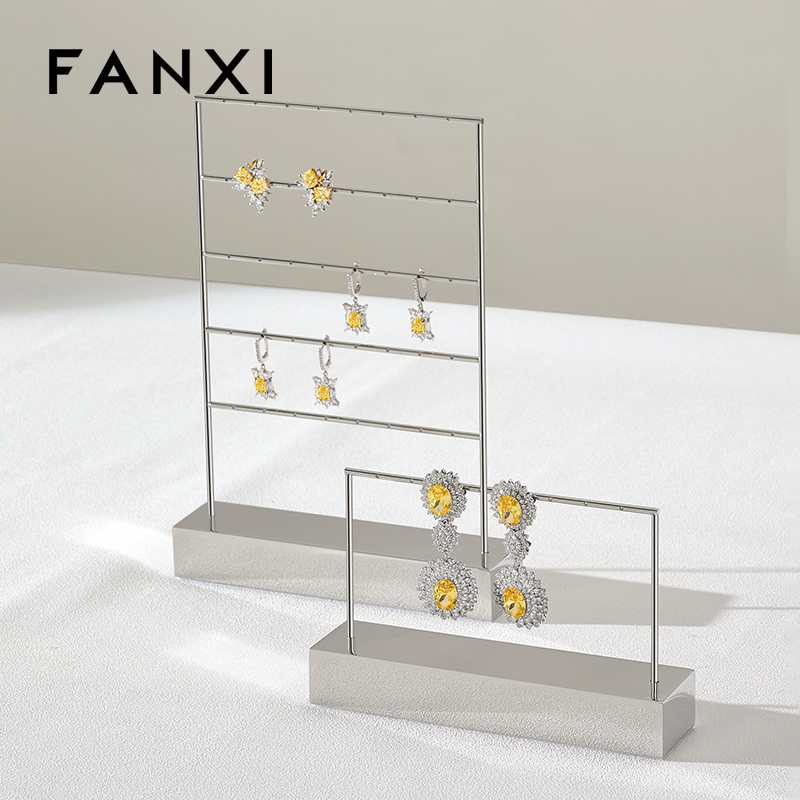 FANXI New Arrival Silvery Metal Metal Display Stand