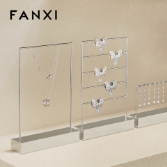FANXI New Arrival Silvery Metal Metal Display Stand