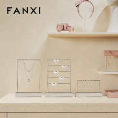 FANXI New Arrival Silvery Metal Metal Display Stand