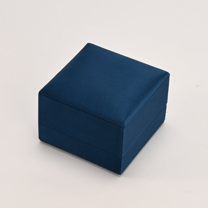 FANXI Custom Blue PU Leather Velvet Pendant Box