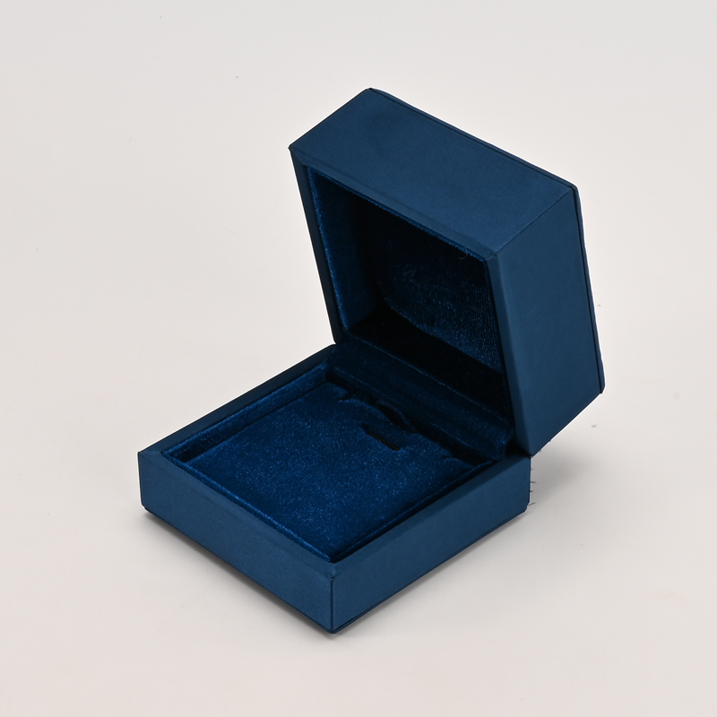 FANXI Custom Blue PU Leather Velvet Pendant Box