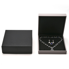 FANXI Custom Black Microfiber Set Jewelry Box