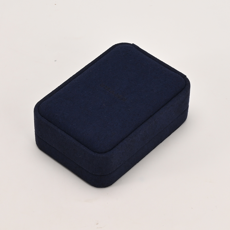 FANXI Custom Dark Blue Microfiber Pendant Box