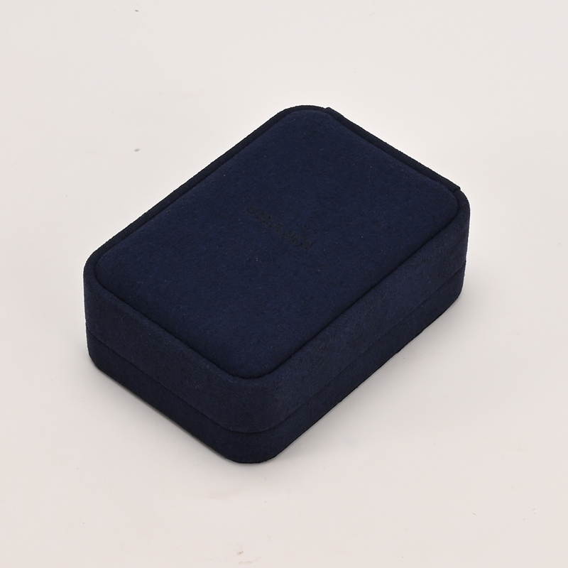 FANXI Custom Dark Blue Microfiber Pendant Box