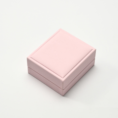 FANXI Custom Pink PU Leather Microfiber Jewelry Box