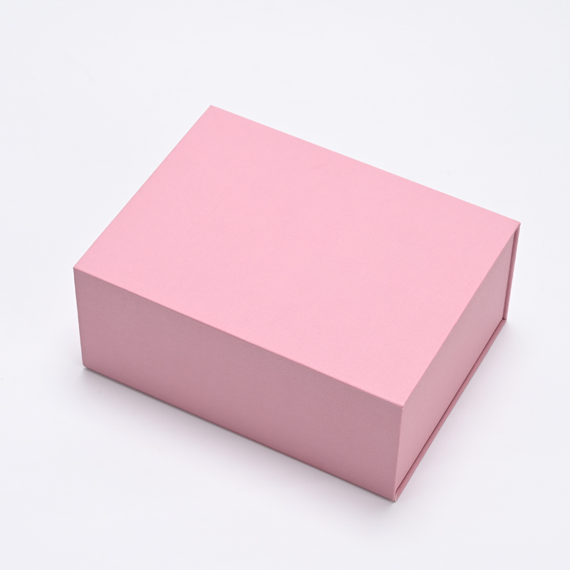 FANXI Custom Pink Leatherette Paper Suede Magnetic Box