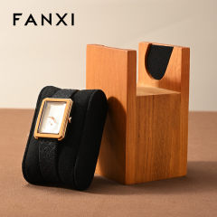 FANXI New Arrival Black Wooden Jewelry Display Stand