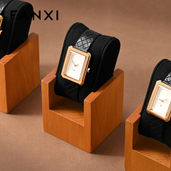 FANXI New Arrival Black Wooden Jewelry Display Stand