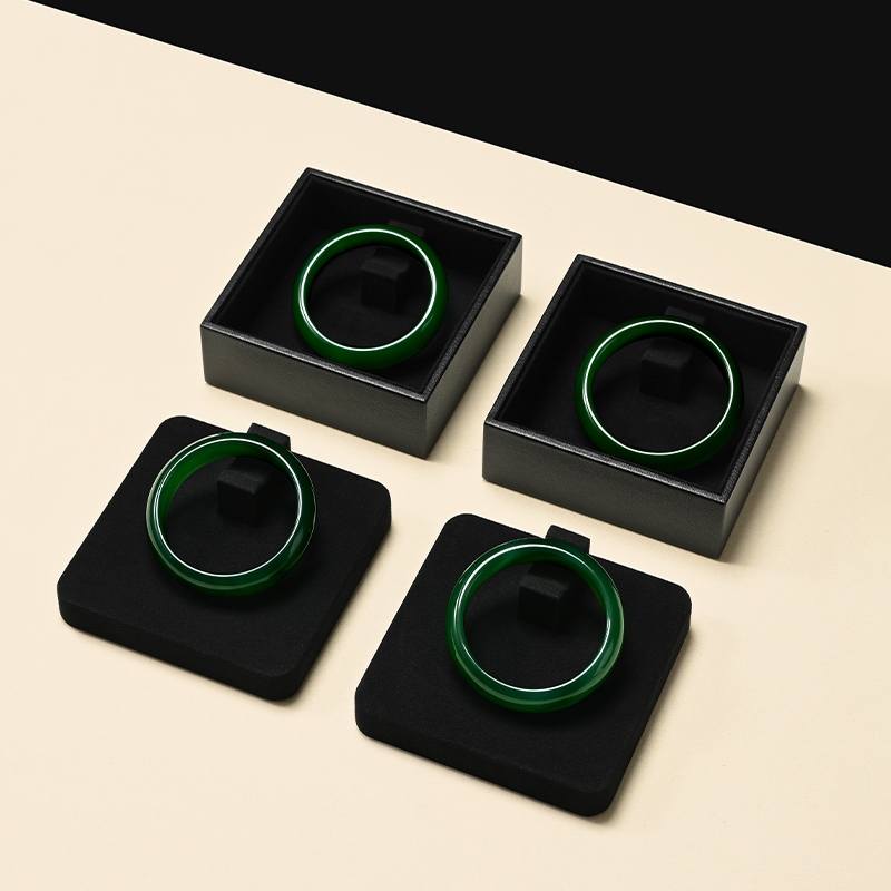 FANXI Factory Black PU Microfiber Jewelry Collection Set