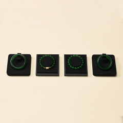 FANXI Factory Black PU Microfiber Jewelry Collection Set