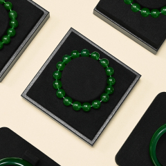 FANXI Factory Black PU Microfiber Jewelry Collection Set