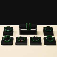 FANXI Factory Black PU Microfiber Jewelry Collection Set