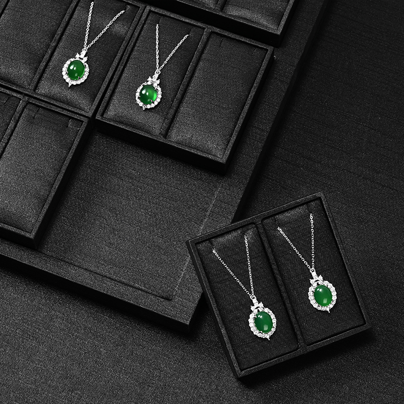 FANXI Luxury Black Tess Jewelry Combination Set