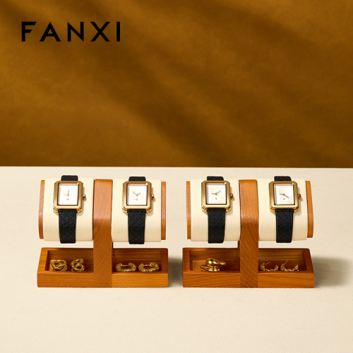 FANXI Fashion Polychrome Wood Jewelry Display Stand