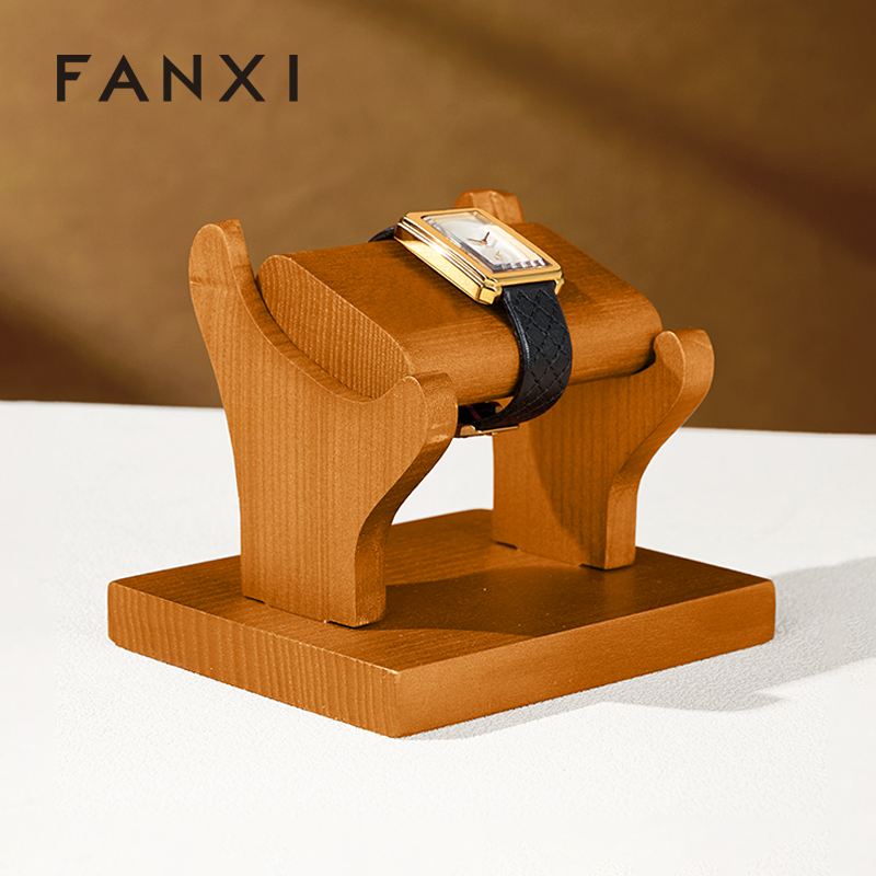 FANXI Factory Polychrome Solid Wood Watch Stand