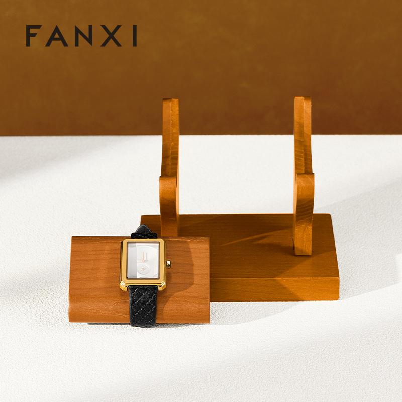 FANXI Factory Polychrome Solid Wood Watch Stand