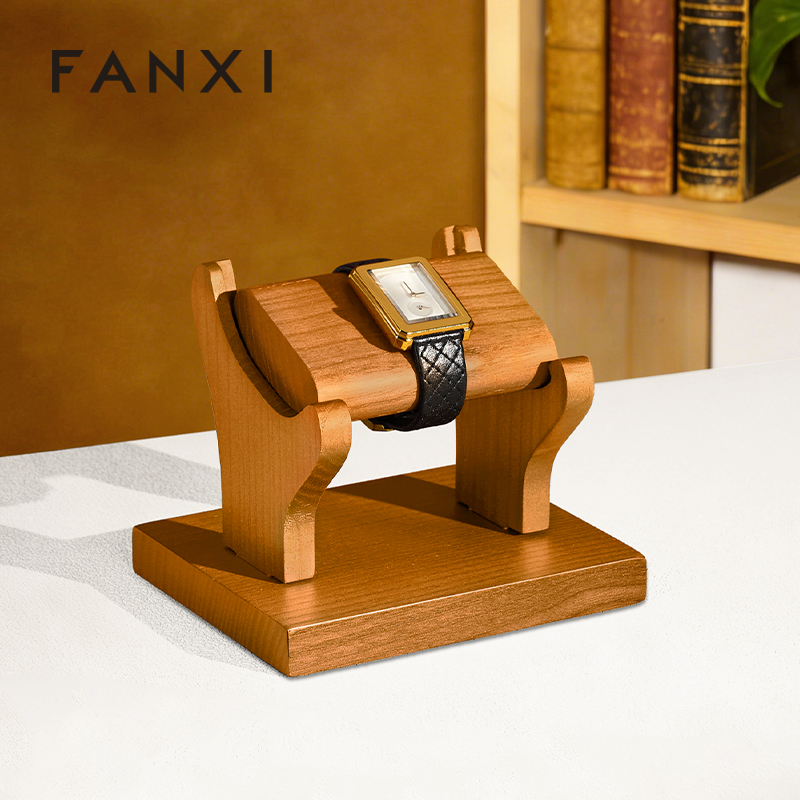 FANXI Factory Polychrome Solid Wood Watch Stand