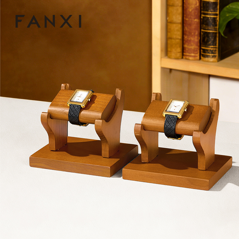 FANXI Factory Polychrome Solid Wood Watch Stand