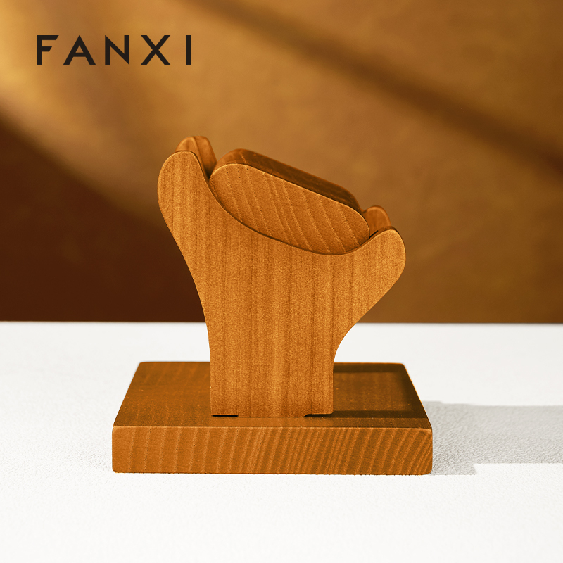 FANXI Factory Polychrome Solid Wood Watch Stand