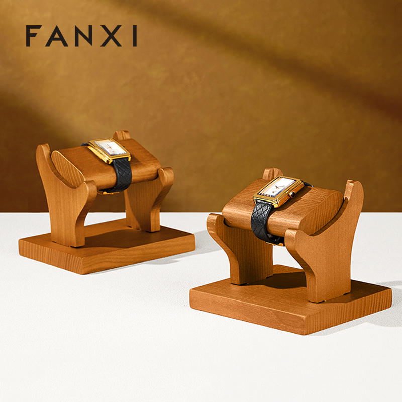 FANXI Factory Polychrome Solid Wood Watch Stand