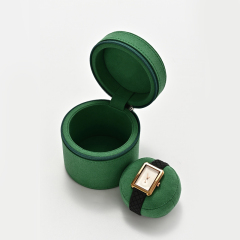 FANXI Custom Beige Green Microfiber Watch Boxes