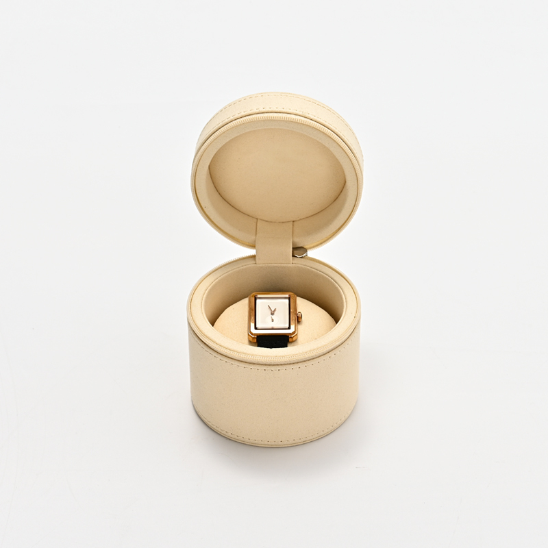 FANXI Custom Beige Green Microfiber Watch Boxes