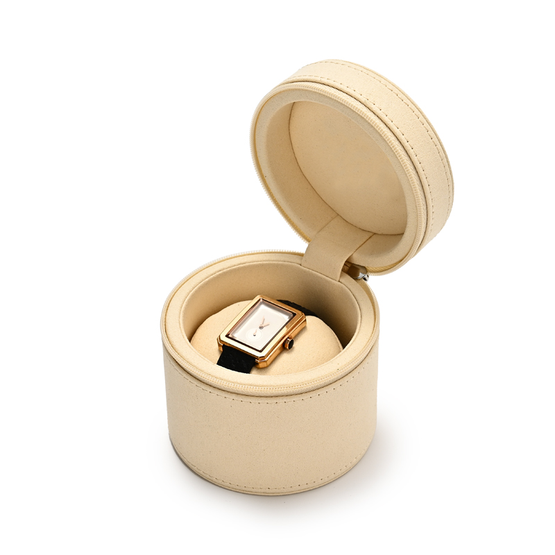 FANXI Custom Beige Green Microfiber Watch Boxes