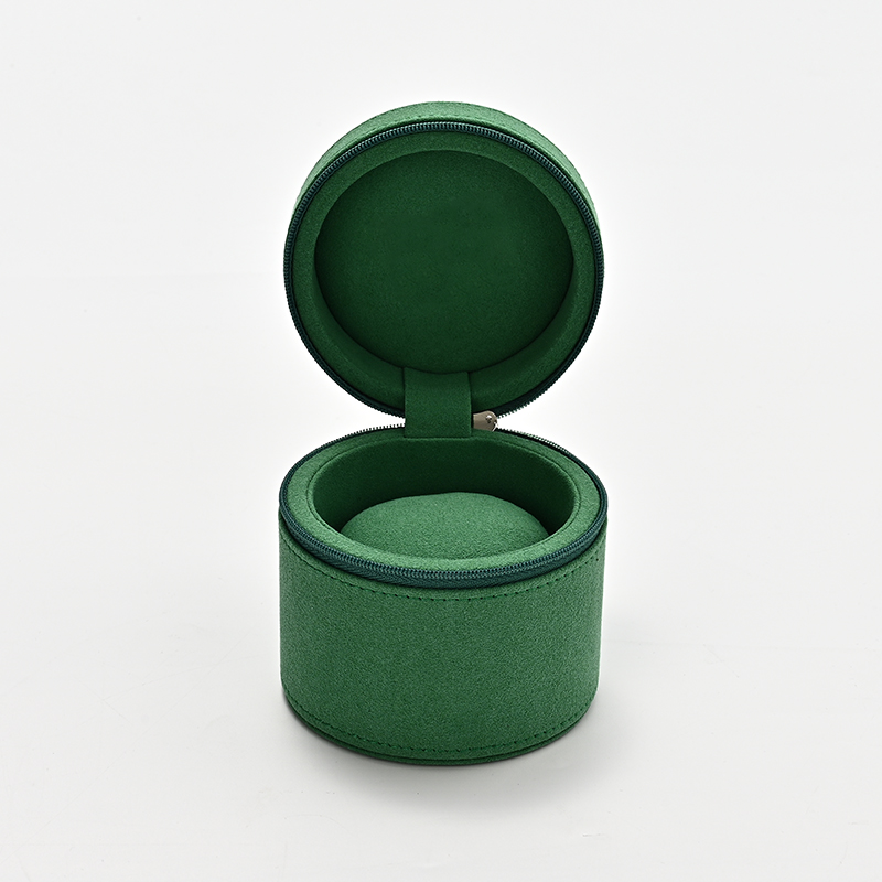FANXI Custom Beige Green Microfiber Watch Boxes