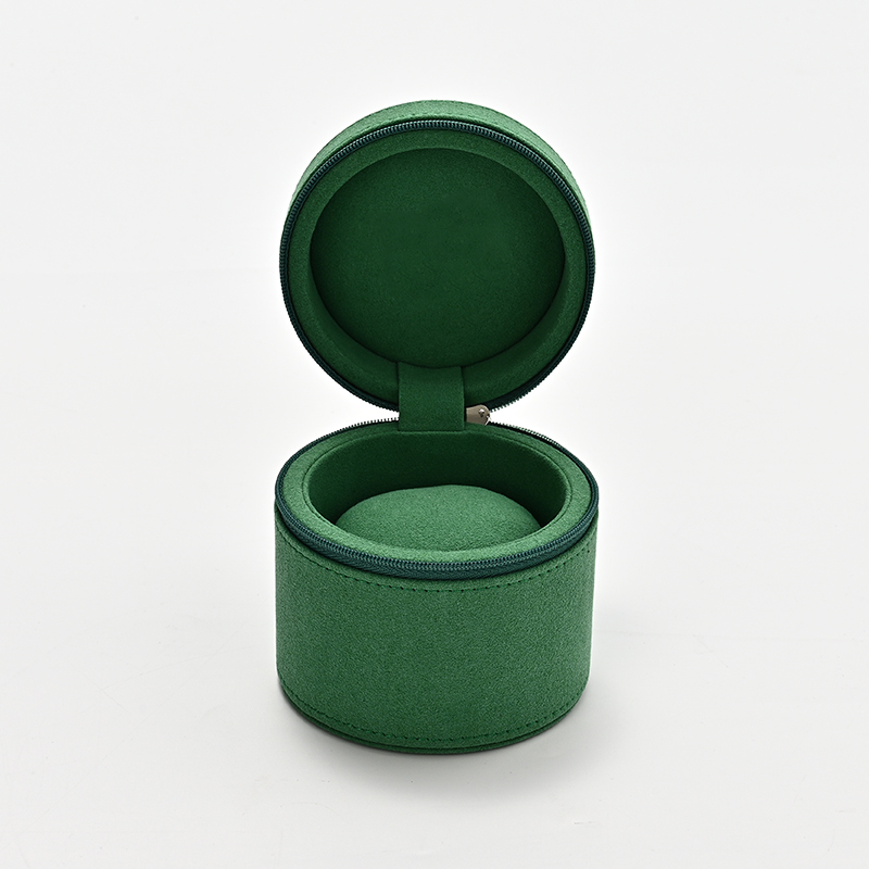 FANXI Custom Beige Green Microfiber Watch Boxes