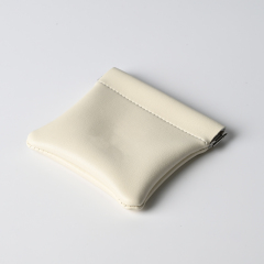 FANXI Custom White PU Leather Jewelry Pouch