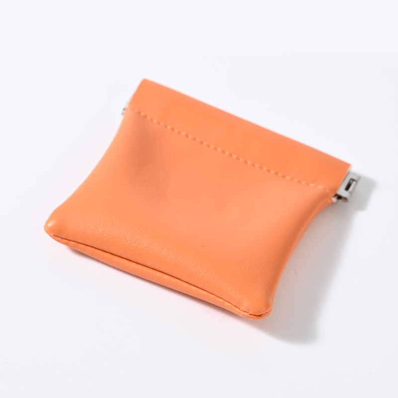 FANXI Custom Orange PU Leather Jewelry Pouch
