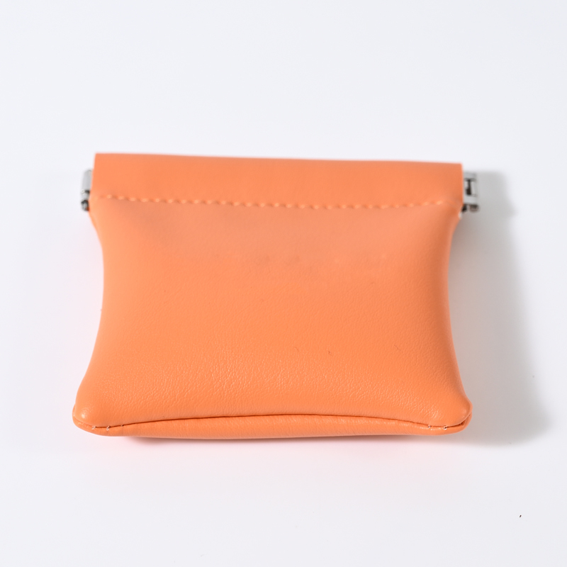 FANXI Custom Orange PU Leather Jewelry Pouch