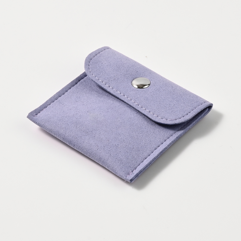 FANXI Custom Purple Microfiber Jewelry Pouch