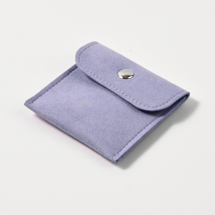 FANXI Custom Purple Microfiber Jewelry Pouch