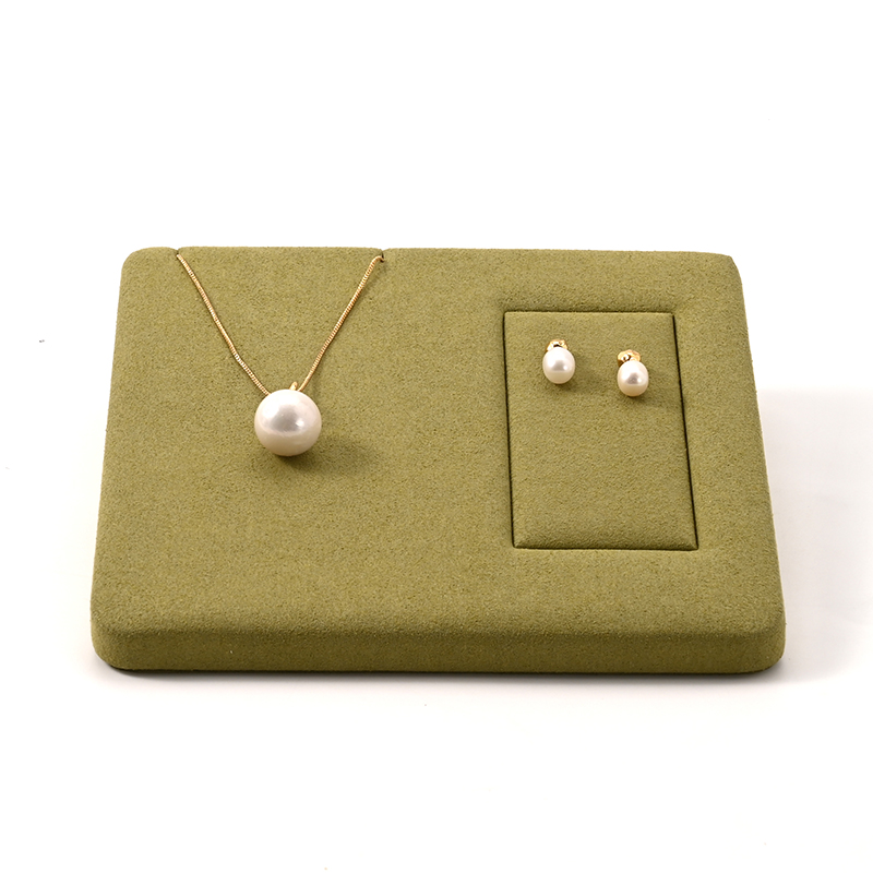 FANXI Cutom Green Microfiber Jewelry Display